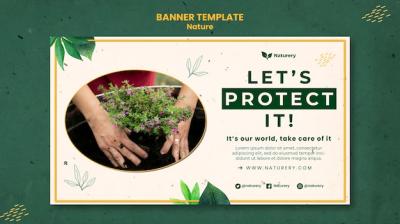 Nature Banner Template Design – Free Download, Free Stock Photo