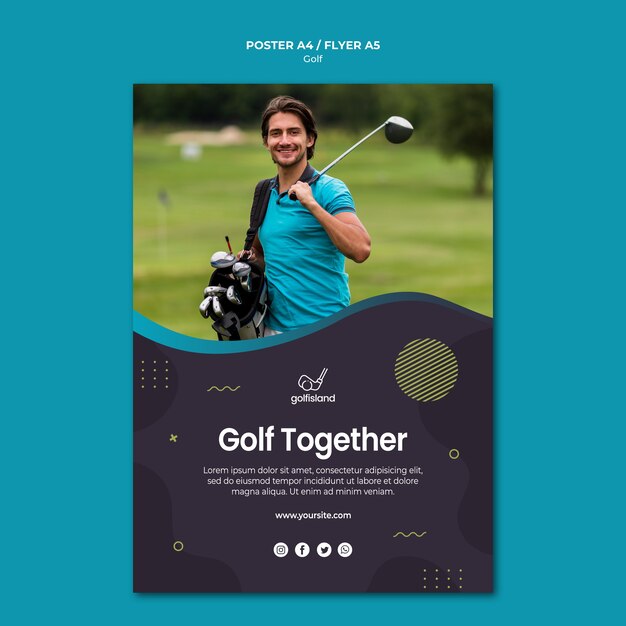 Golf Practice Flyer Design – Free Download