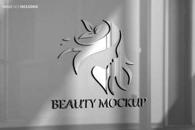 Realistic Window Door Glass Logo Mockup PSD – Free to Download