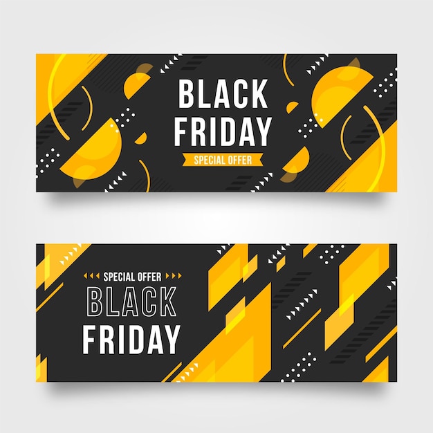 Black Friday Horizontal Banners Set – Free Stock Photos for Download