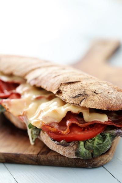 Bacon and Tomato Grilled Cheese Sandwich – Free Stock Photo Download