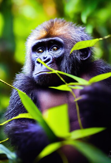 A Wild Monkey in the Green Jungle | Free Stock Photo for Download
