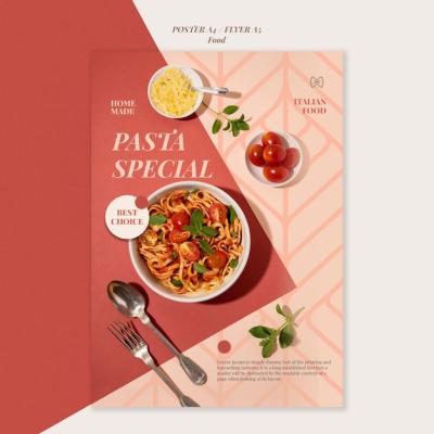 Pasta Special Poster Template – Free Download