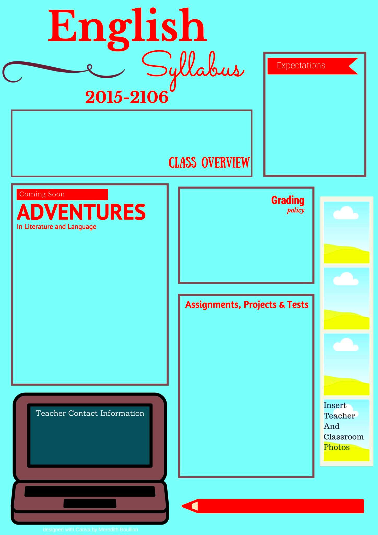 Free Editable Syllabus Template