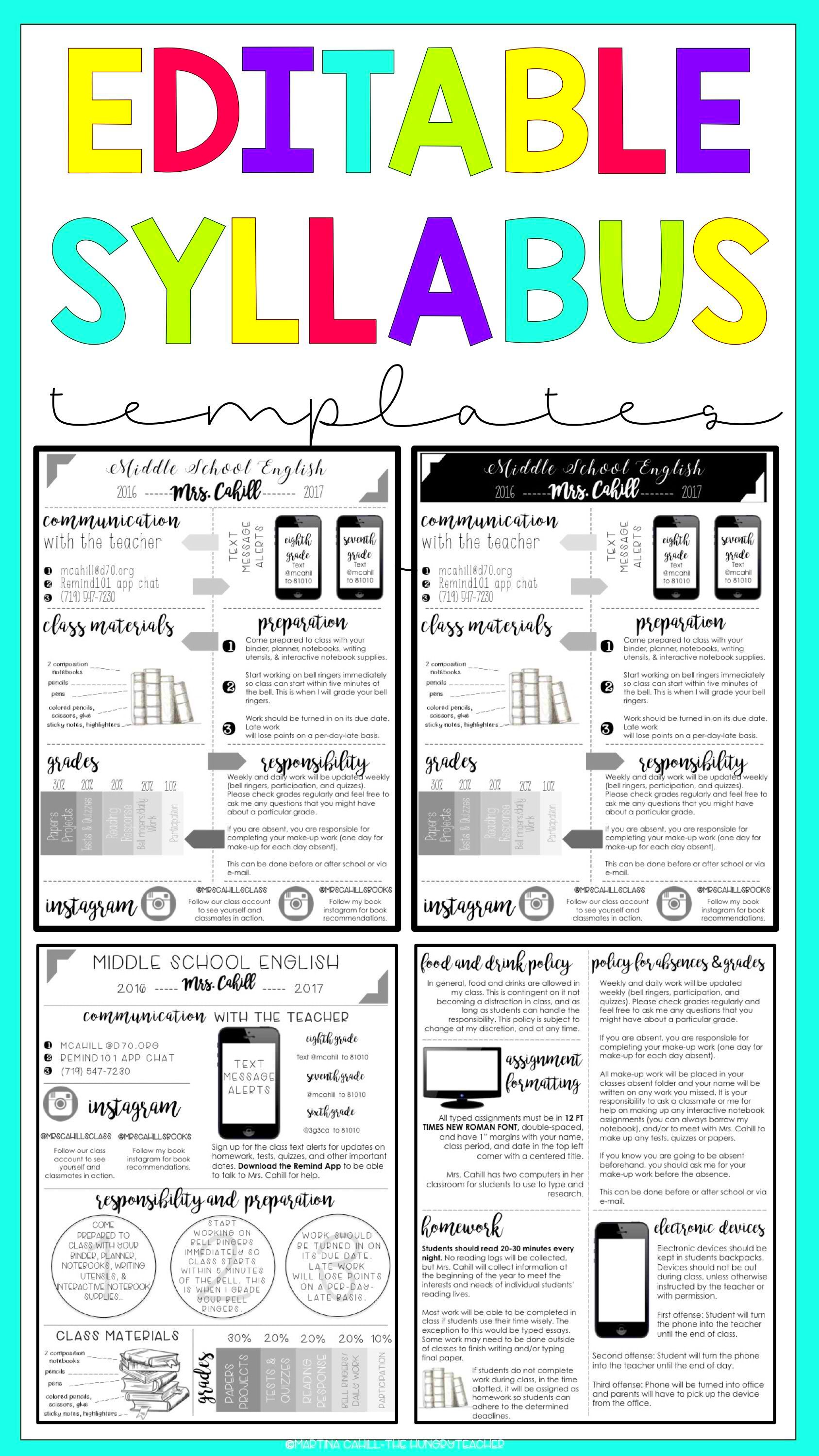 Template Syllabus Examples prntblconcejomunicipaldechinugovco