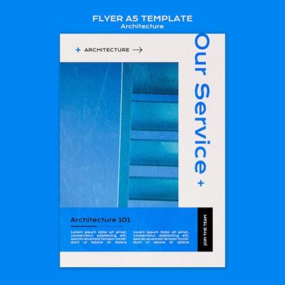 Creative Architecture Flyer Template for Free Download