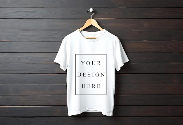 White T-Shirt Featuring Black Design â Free Download