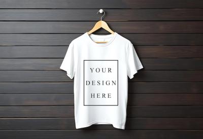 White T-Shirt Featuring Black Design â Free Download