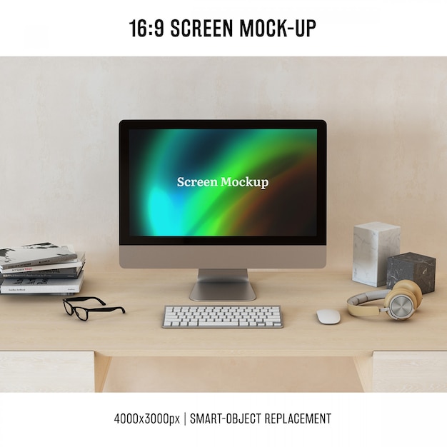 Modern Computer Mockup Design – Free Download