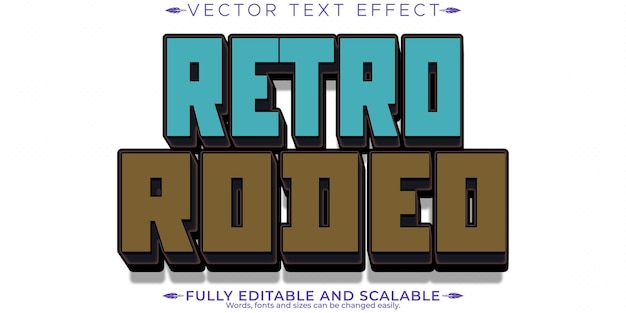 Editable 70s and 80s Retro Vintage Text Effect – Free Download
