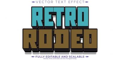 Editable 70s and 80s Retro Vintage Text Effect – Free Download