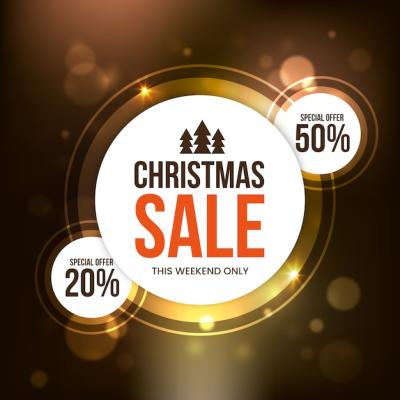 Blurred Christmas Sale Concept – Free Download Free Stock Photo