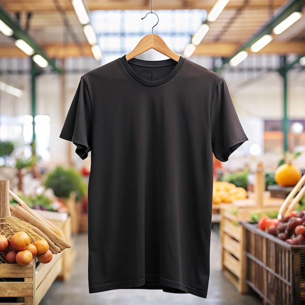 A Black Shirt Hanging on a Hanger – Download Free Stock Photo