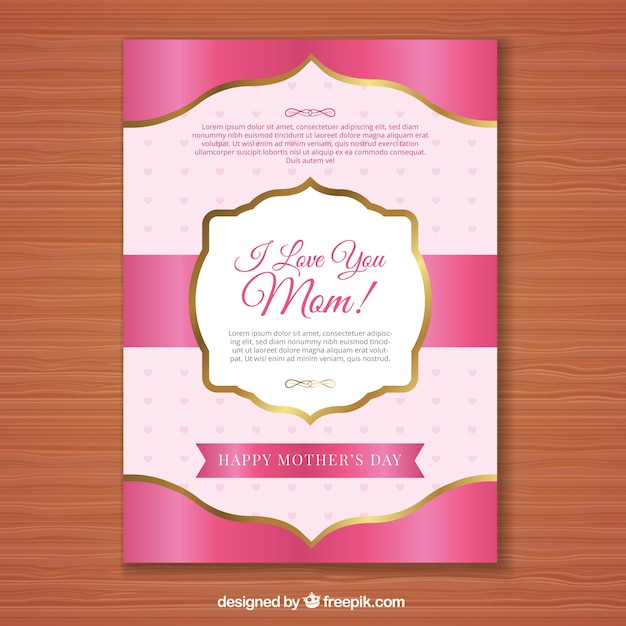 Pink Mother’s Day Card – Free Stock Photo for Download