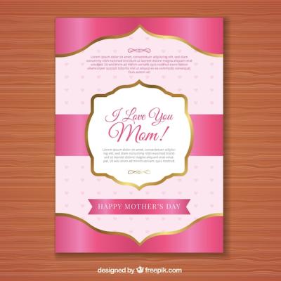 Pink Mother’s Day Card – Free Stock Photo for Download