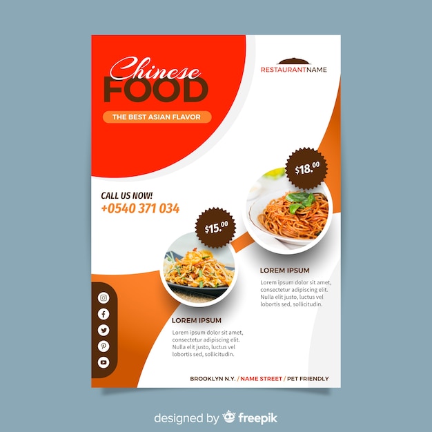 Chinese Food Flyer Template for Eye-Catching Promotions – Free Download