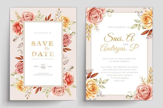 Hand Drawn Watercolor Summer Floral Card Set – Free Download