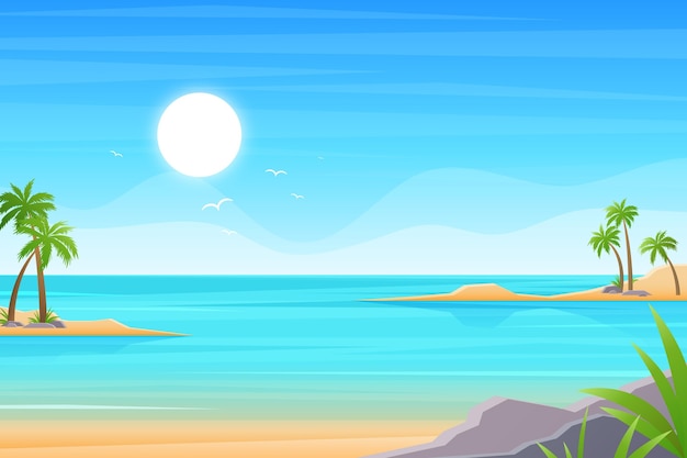 Stunning Summer Landscape Background for Zoom – Free to Download