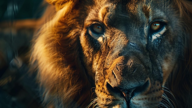 A Close-Up of a Lion’s Face – Free Stock Photo Download