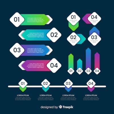 Infographic Element Collection – Flat Design | Free Download