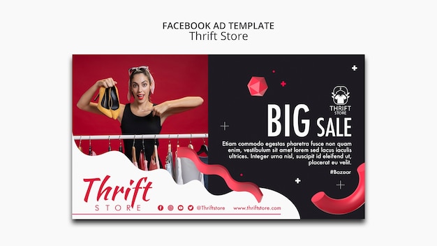 Thrift Store Template Design – Free Download for Amazing PSD Templates