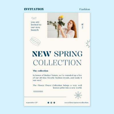 Fashion Collection Invitation Template – Free Download