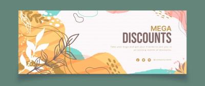 Hand Drawn Abstract Shapes Facebook Cover – Free Download