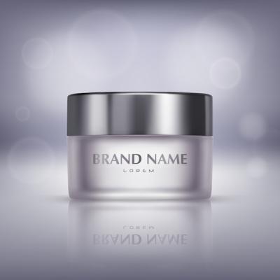 Realistic Glass Jar of Cosmetic Cream and Moisturizing Mask Vector Template – Free Download