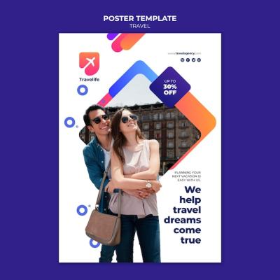 Travel Offer Poster Template – Free Download, Download Free Stock Photo