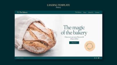 Bakery Shop Landing Page Template – Free Download