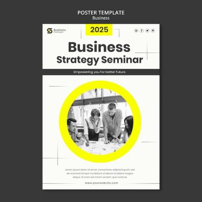 Creative Poster Business Template Design – Free Download