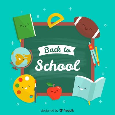 Flat Back to School Background – Free Download, Free Stock Photo
