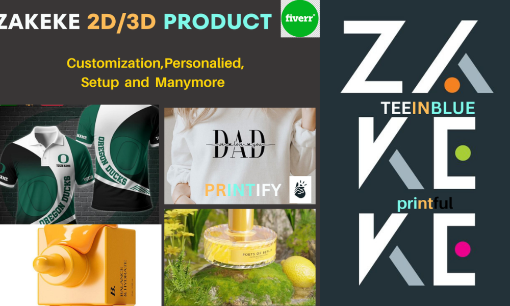 I Will Set Up Zakeke Print on Demand with Printify, Printful, and Customily