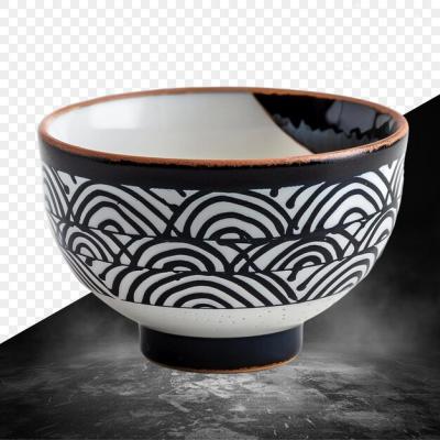 A Black and White Bowl with Unique Design – Free Stock Photo for Download