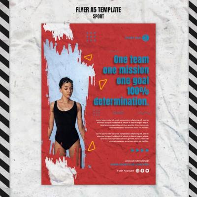 Sport Flyer Template for Eye-Catching Promotions – Free Download