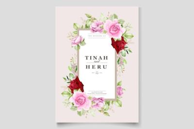 Elegant Watercolor Floral Card Set – Free to Download