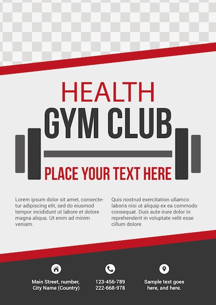Health Gym Club Vector Template – Free Download
