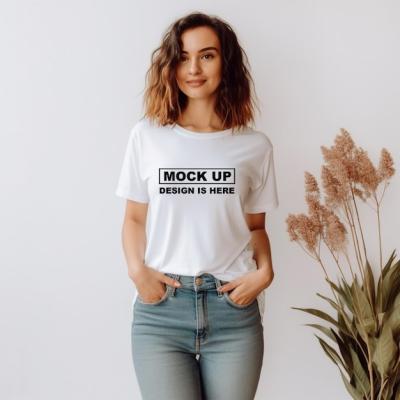 Stylish White T-Shirt Mockups for Apparel – Free Download