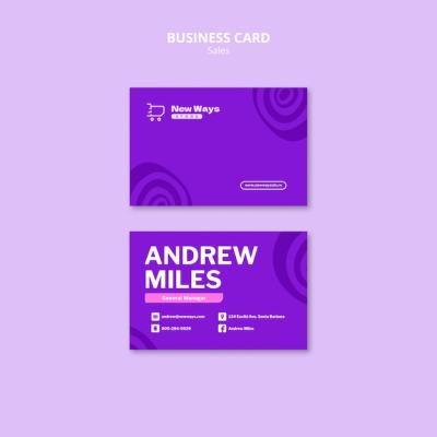 Sales Discount Business Card Template – Free to Download