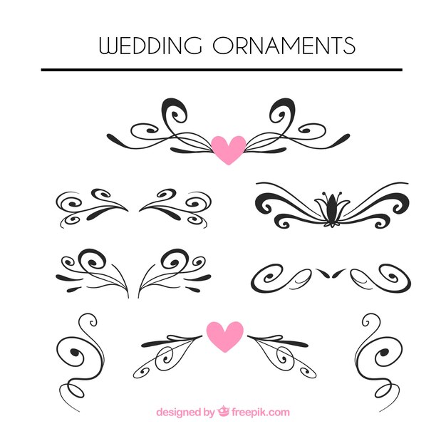Vintage Wedding Ornament Collection – Free Download, Free Stock Photos