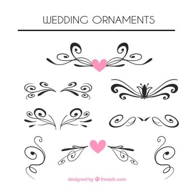 Vintage Wedding Ornament Collection – Free Download, Free Stock Photos