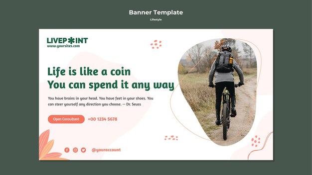 Happy Lifestyle Banner Design Template – Free Download