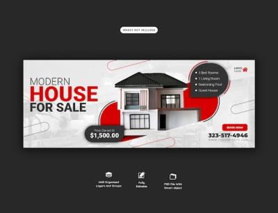 Real Estate Facebook Cover Banner Template – Free Download