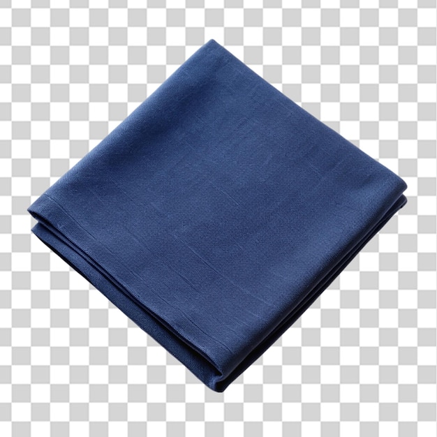 Dark Blue Napkin Isolated on Transparent Background – Free Stock Photo for Download