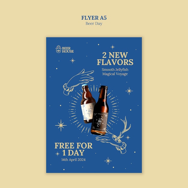 Beer Day Template Design – Free Download