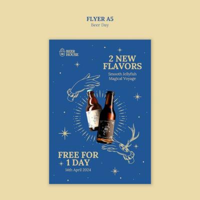 Beer Day Template Design – Free Download