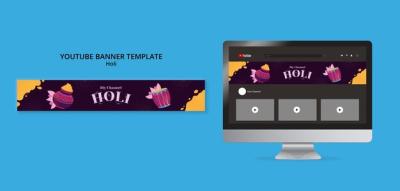 Vibrant Holi Festival Template Design | Free Download