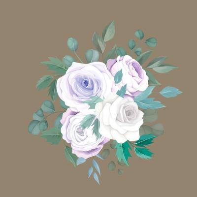 Stunning Bouquet of Roses and Eucalyptus Leaves – Free Download