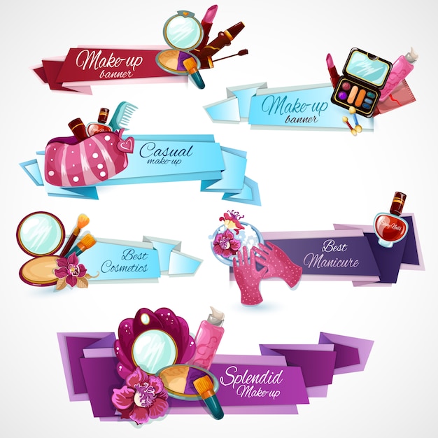 Cosmetics Banner Set – Free Download