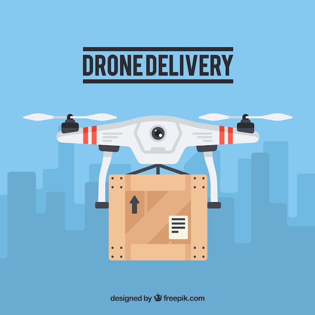 Professional Drone Delivering in the City – Free Stock Photo Download